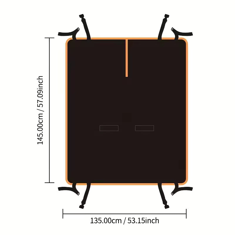 Koiran auton istuinsuoja takapenkille 145 × 135 cm | Vettä hylkivä suojapeite autoon